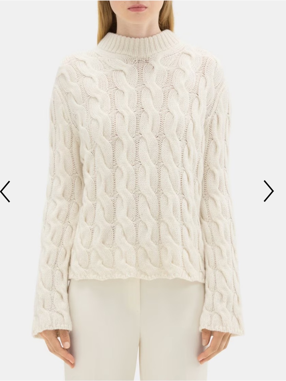 theory Mock Cable Pullover
